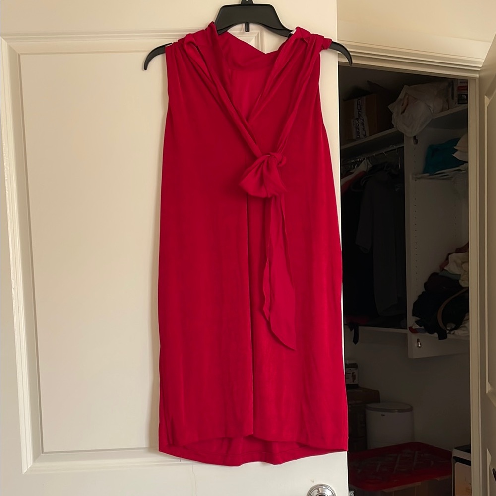 Mango Vibrant Red Mini Dress